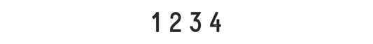 Trodat Classic 1554 – Number Stamp