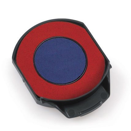 Trodat Ersatzkissen 6/15/2R blau-rot – Einzelpackung, Kissenfarbe Blau-Rot