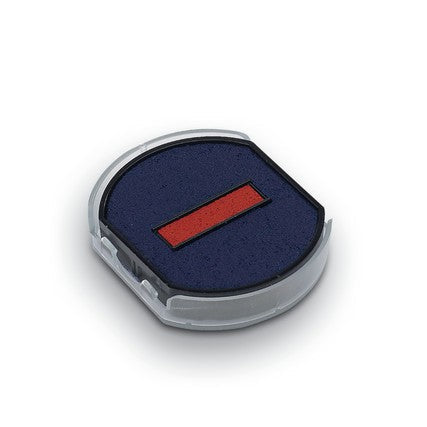 Trodat Ersatzkissen 6/46030/2 blau-rot – Einzelpackung, Kissenfarbe Blau-Rot