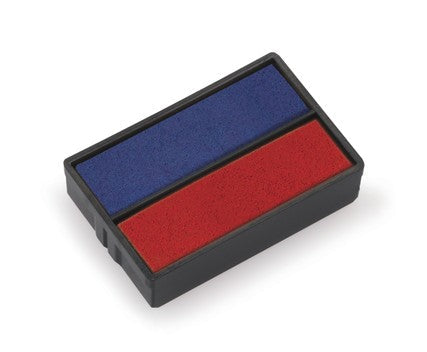 Trodat Ersatzkissen 6/4850/2 blau-rot – Einzelpackung, Kissenfarbe Blau-Rot