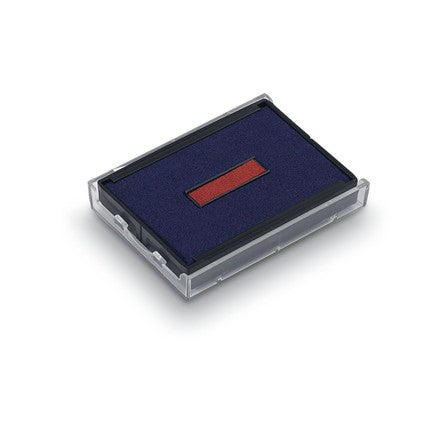 Trodat Ersatzkissen 6/4929/2 blau-rot – Einzelpackung, Kissenfarbe Blau-Rot