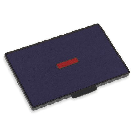 Trodat Ersatzkissen 6/512/2 blau-rot – Einzelpackung, Kissenfarbe Blau-Rot