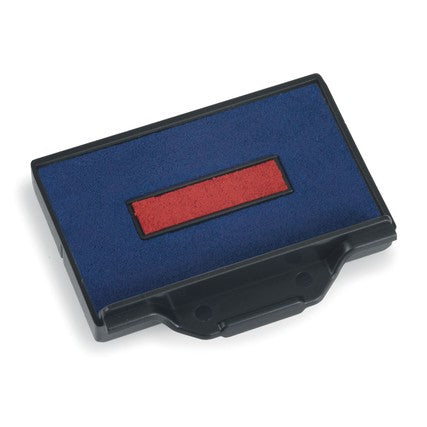 Trodat Ersatzkissen 6/50/2 blau-rot – Einzelpackung, Kissenfarbe Blau-Rot