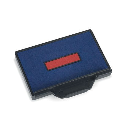 Trodat Ersatzkissen 6/56/2 blau-rot – Einzelpackung, Kissenfarbe Blau-Rot