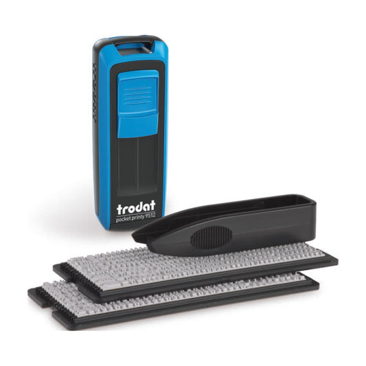 Trodat Pocket Printy 9512 Typomatic – DIY-Stempelset zum Selbersetzen