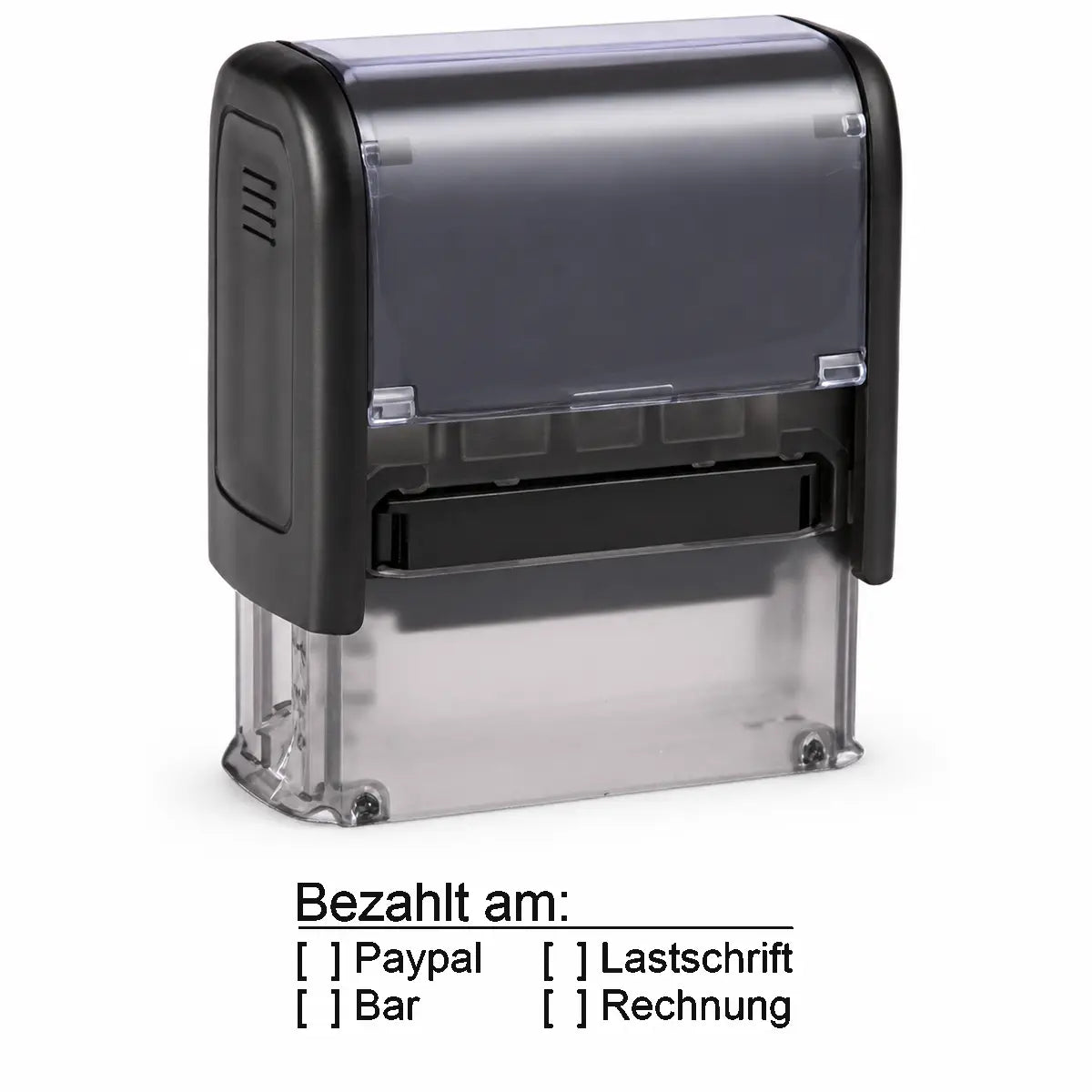 Bezahlt am: Paypal / Lastschrift / Bar / Rechnung - Selbstfärber 37x13mm