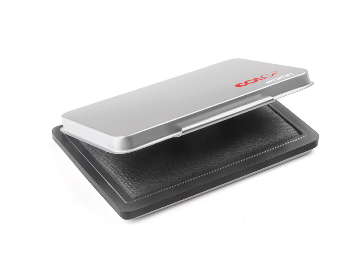 COLOP Micro M1 – Metall-Stempelkissen 90 × 50 mm – Schwarz
