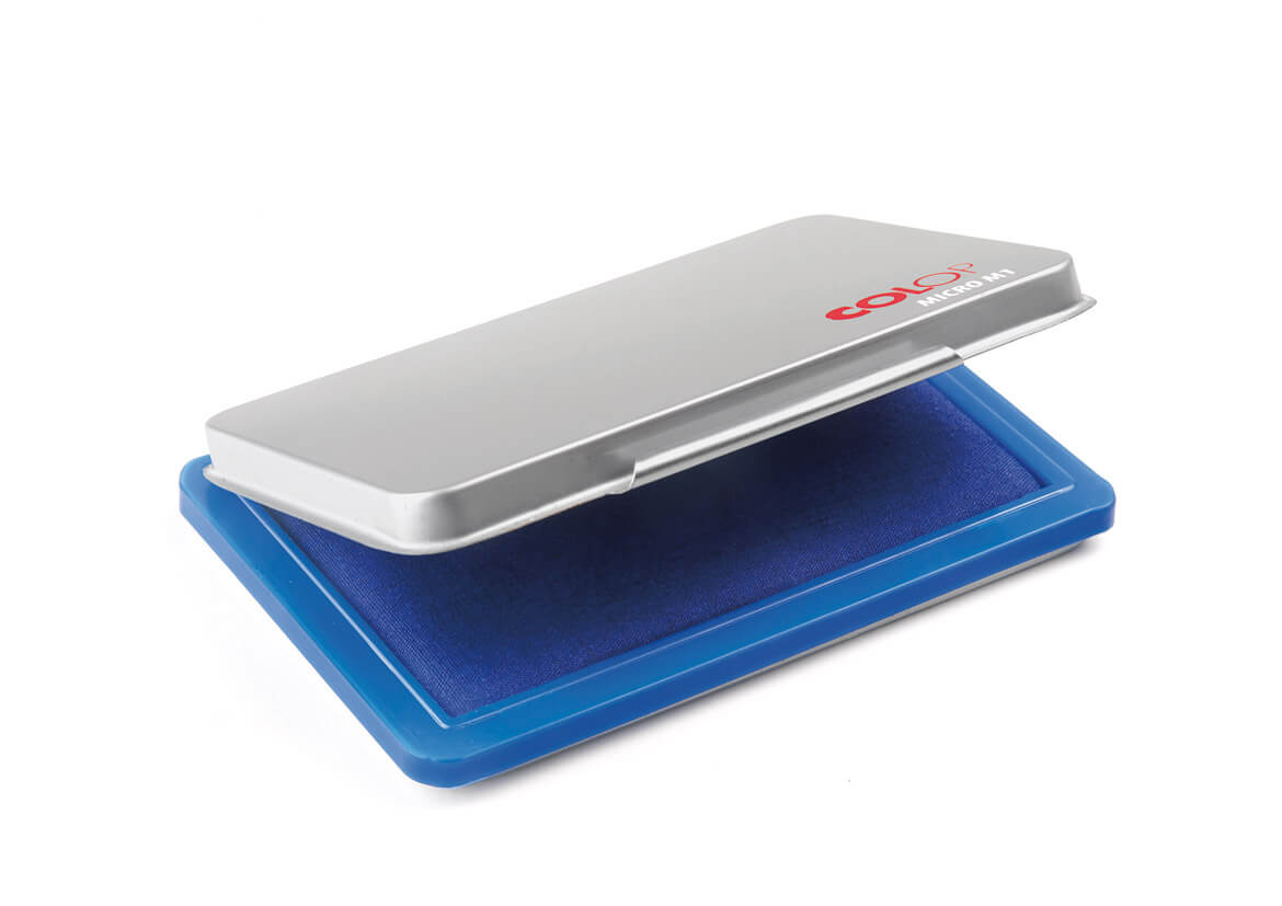 COLOP Micro M1 – Metall-Stempelkissen 90 × 50 mm – Blau