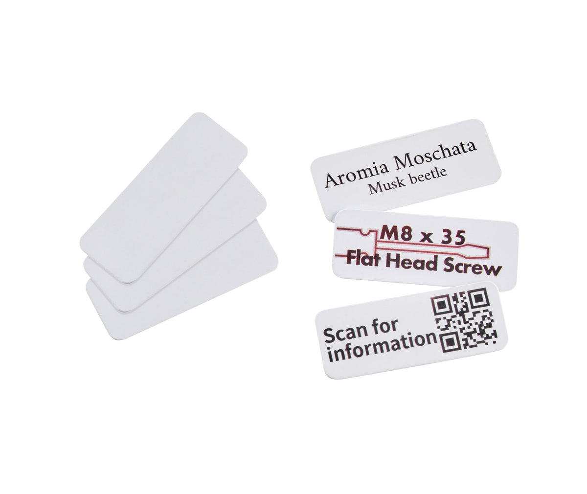 COLOP e-mark selbstklebende Kunststoffschilder 45 × 18 mm – 50 Stück – Standard