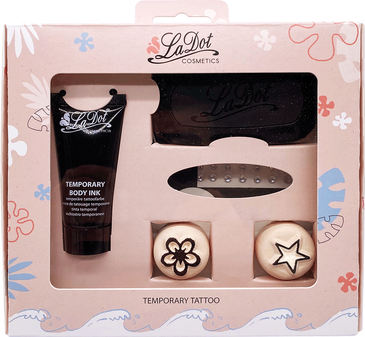 COLOP LaDot Tattoo-Set – Blume und Stern – Standard