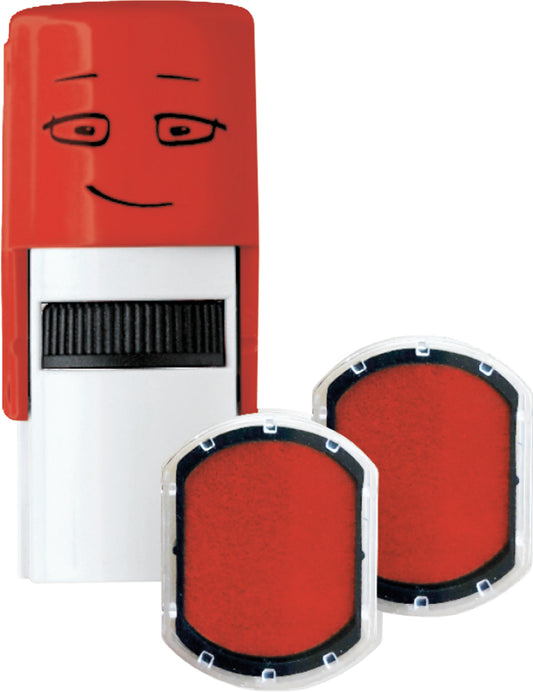 COLOP NIO School Ersatzkissen E/R 17 – 2er-Set – Brave Red