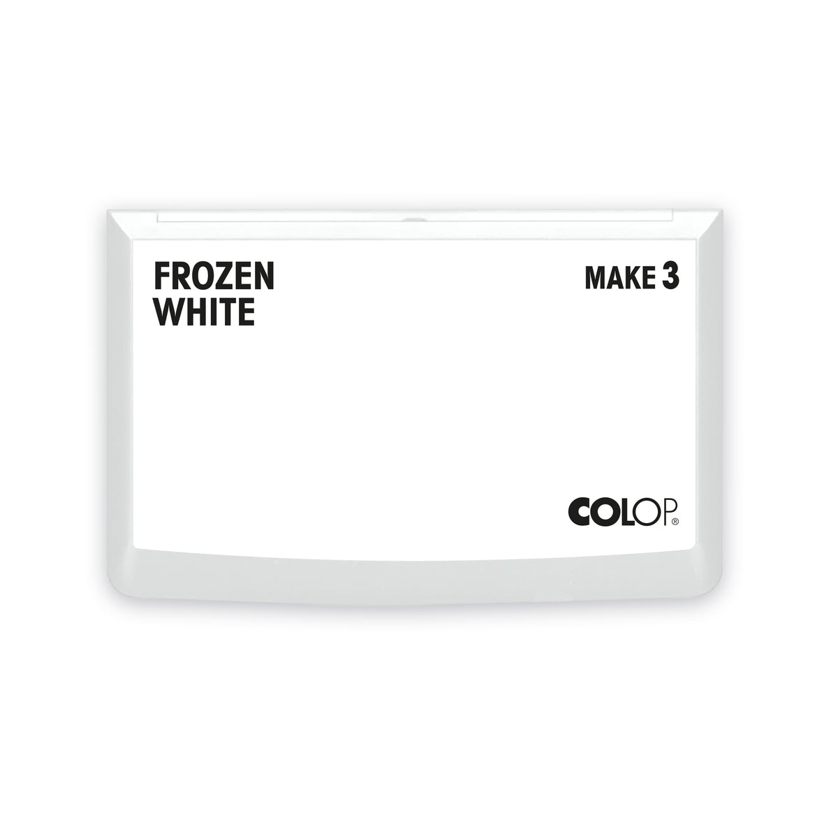 COLOP MAKE 3 – Kreativ-Stempelkissen 160 × 90 mm – Frozen White