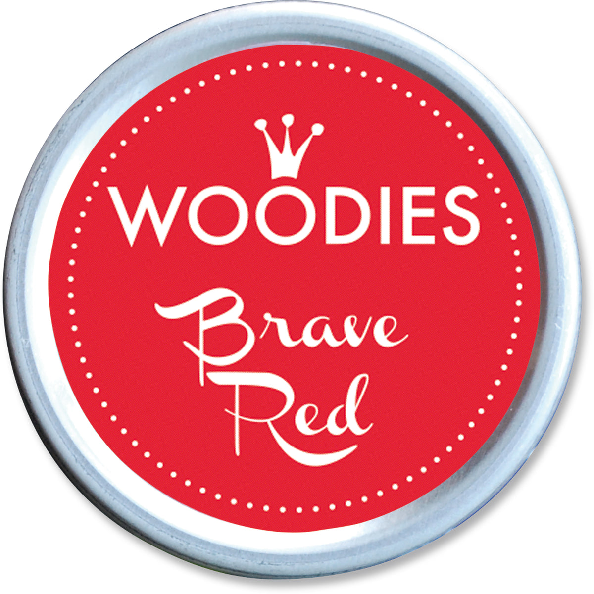 COLOP Woodies – Stempelkissen Ø 38 mm – Brave Red