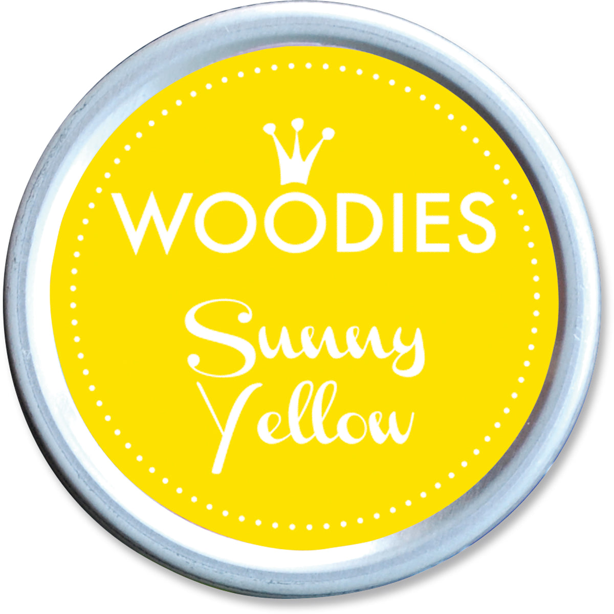 COLOP Woodies – Stempelkissen Ø 38 mm – Sunny Yellow