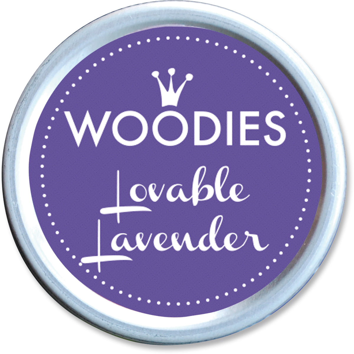 COLOP Woodies – Stempelkissen Ø 38 mm – Lovable Lavender