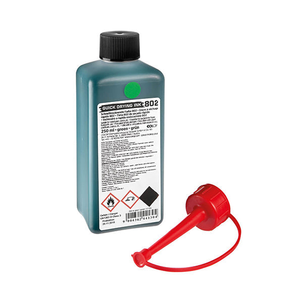 COLOP Stempelfarbe 802 – 250 ml, Farbe Grün