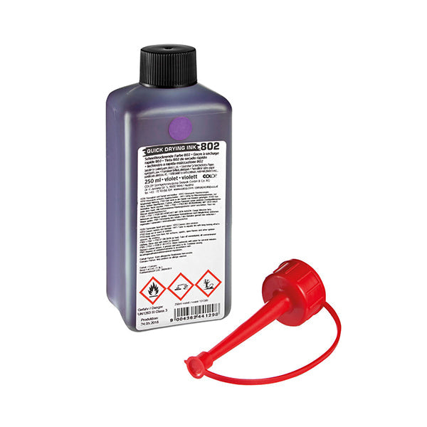 COLOP Stempelfarbe 802 – 250 ml, Farbe Violett