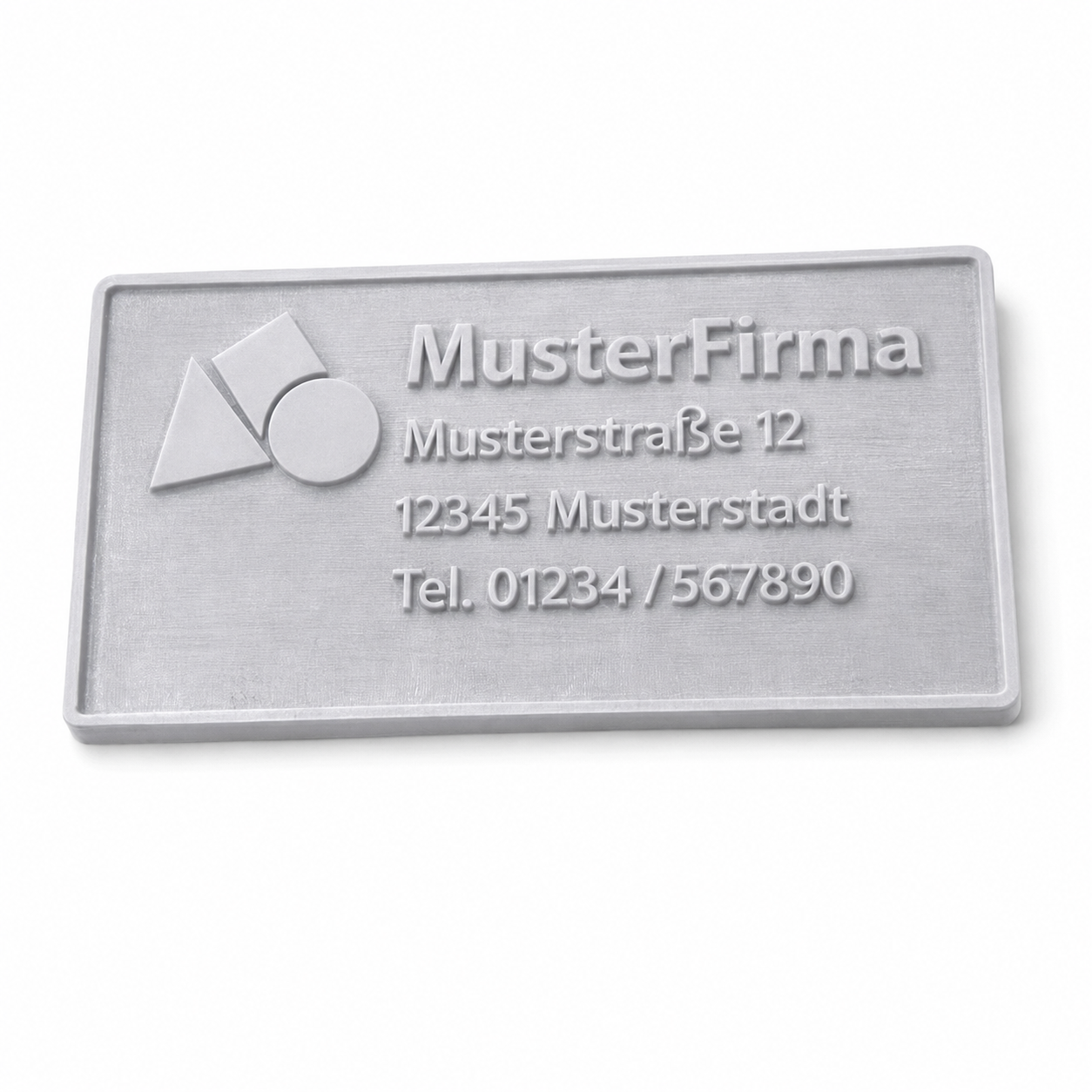 Ersatztextplatte für Trodat Professional 5480 – 68 × 47 mm – individuell gefertigte Stempelplatte