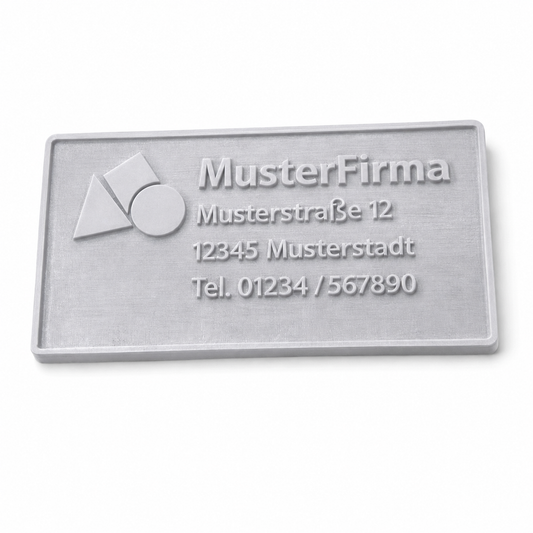 Ersatztextplatte für Trodat Professional 5480 – 68 × 47 mm – individuell gefertigte Stempelplatte