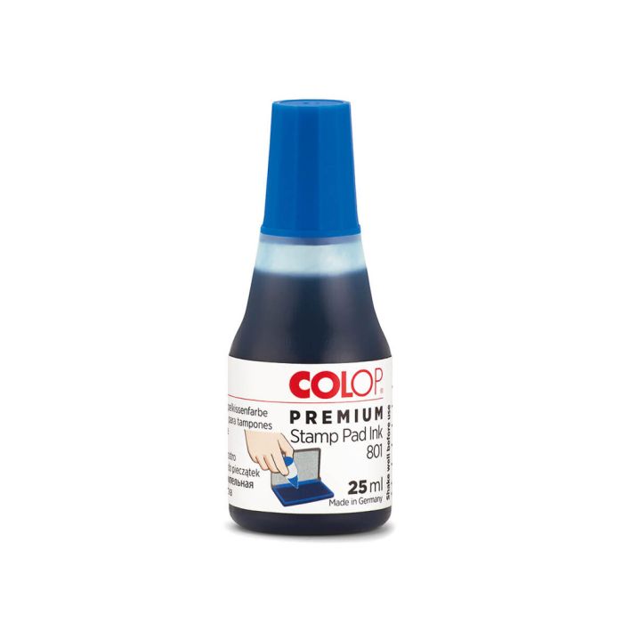 COLOP Stempelfarbe 801 – 25 ml, Farbe Blau
