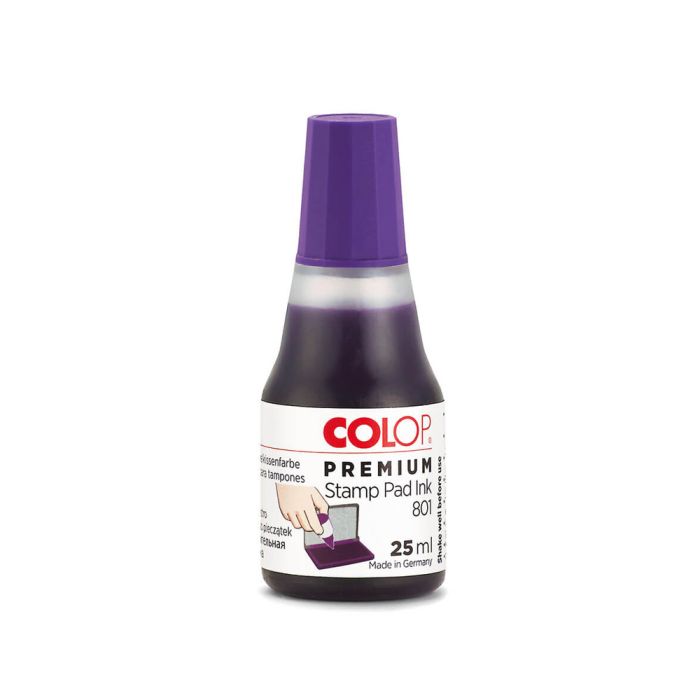 COLOP Stempelfarbe 801 – 25 ml, Farbe Violett