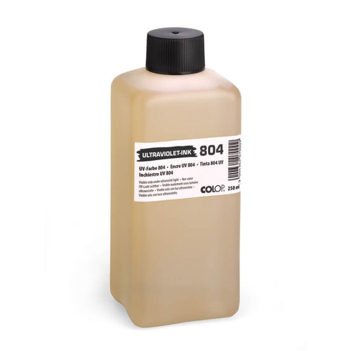 COLOP Stempelfarbe 804 UV – 250 ml, Farbe Schwarz