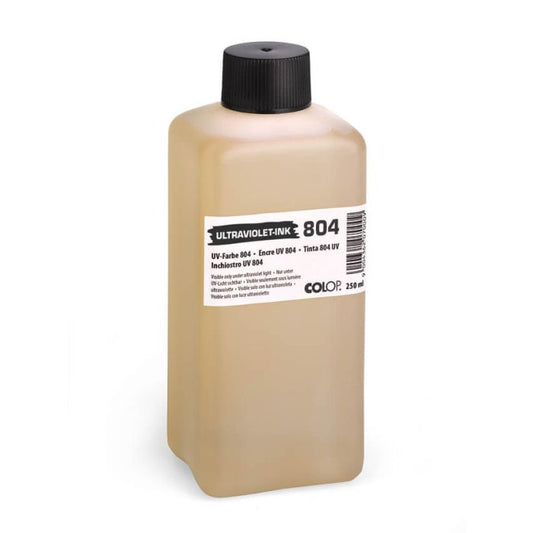 COLOP Stempelfarbe 804 UV – 250 ml, Farbe Schwarz
