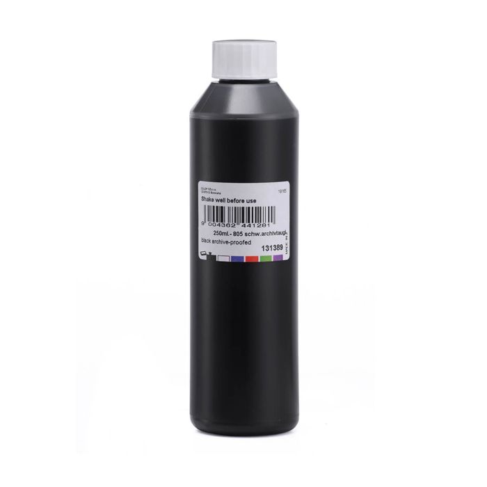 COLOP Stempelfarbe 805 Archiv – 250 ml, Farbe Schwarz