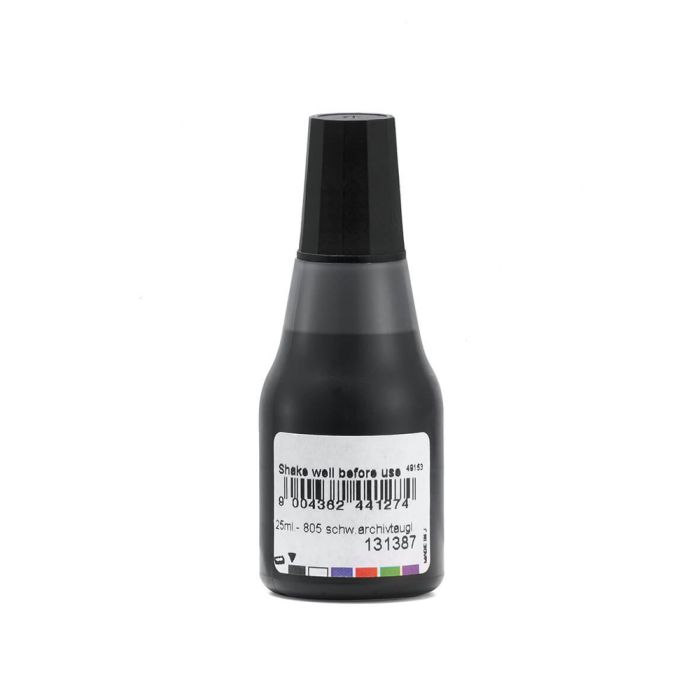 COLOP Stempelfarbe 805 Archiv – 25 ml, Farbe Schwarz