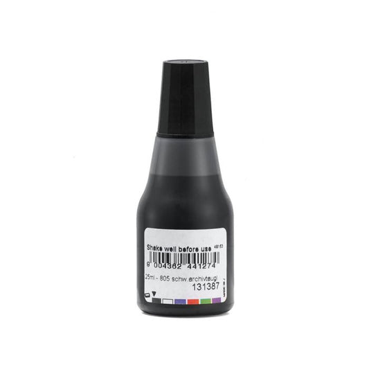 COLOP Stempelfarbe 805 Archiv – 25 ml, Farbe Schwarz