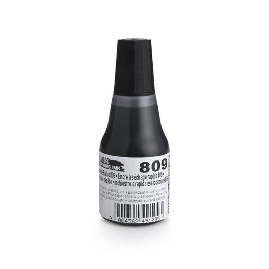 COLOP Stempelfarbe 809 – 25 ml, Farbe Schwarz