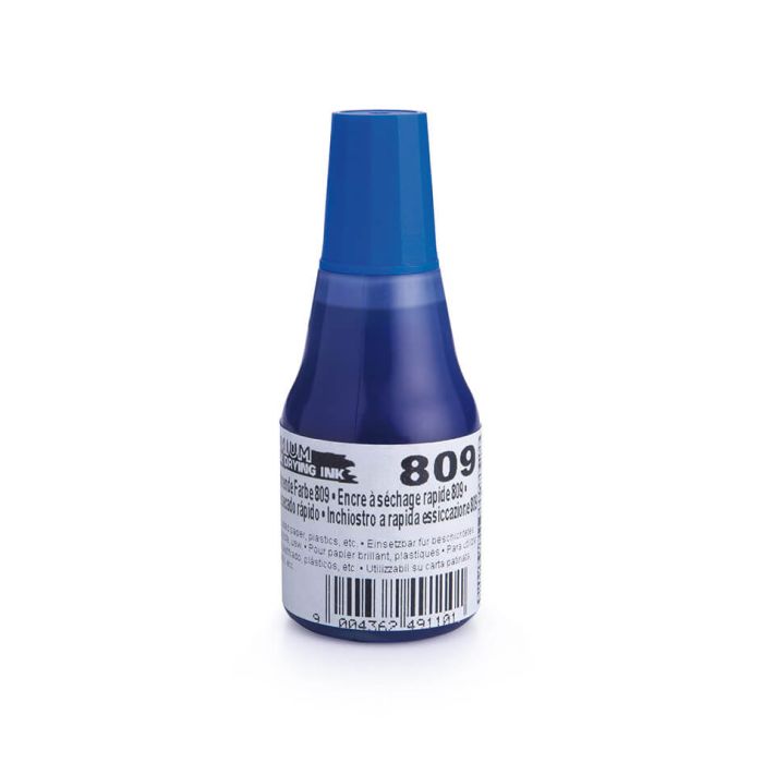 COLOP Stempelfarbe 809 – 25 ml, Farbe Blau
