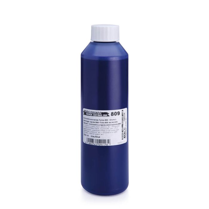 COLOP Stempelfarbe 809 – 250 ml, Farbe Blau