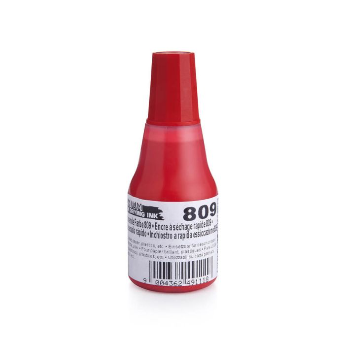 COLOP Stempelfarbe 809 – 25 ml, Farbe Rot