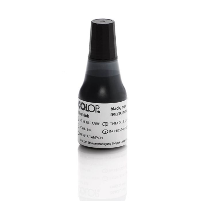 COLOP EOS Flash-Farbe – 25 ml, Farbe Schwarz
