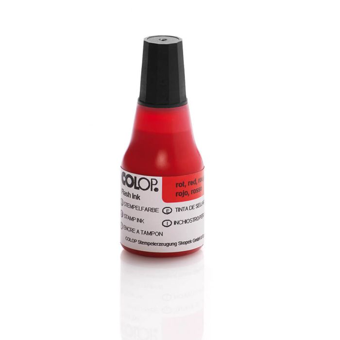 COLOP EOS Flash-Farbe – 25 ml, Farbe Rot