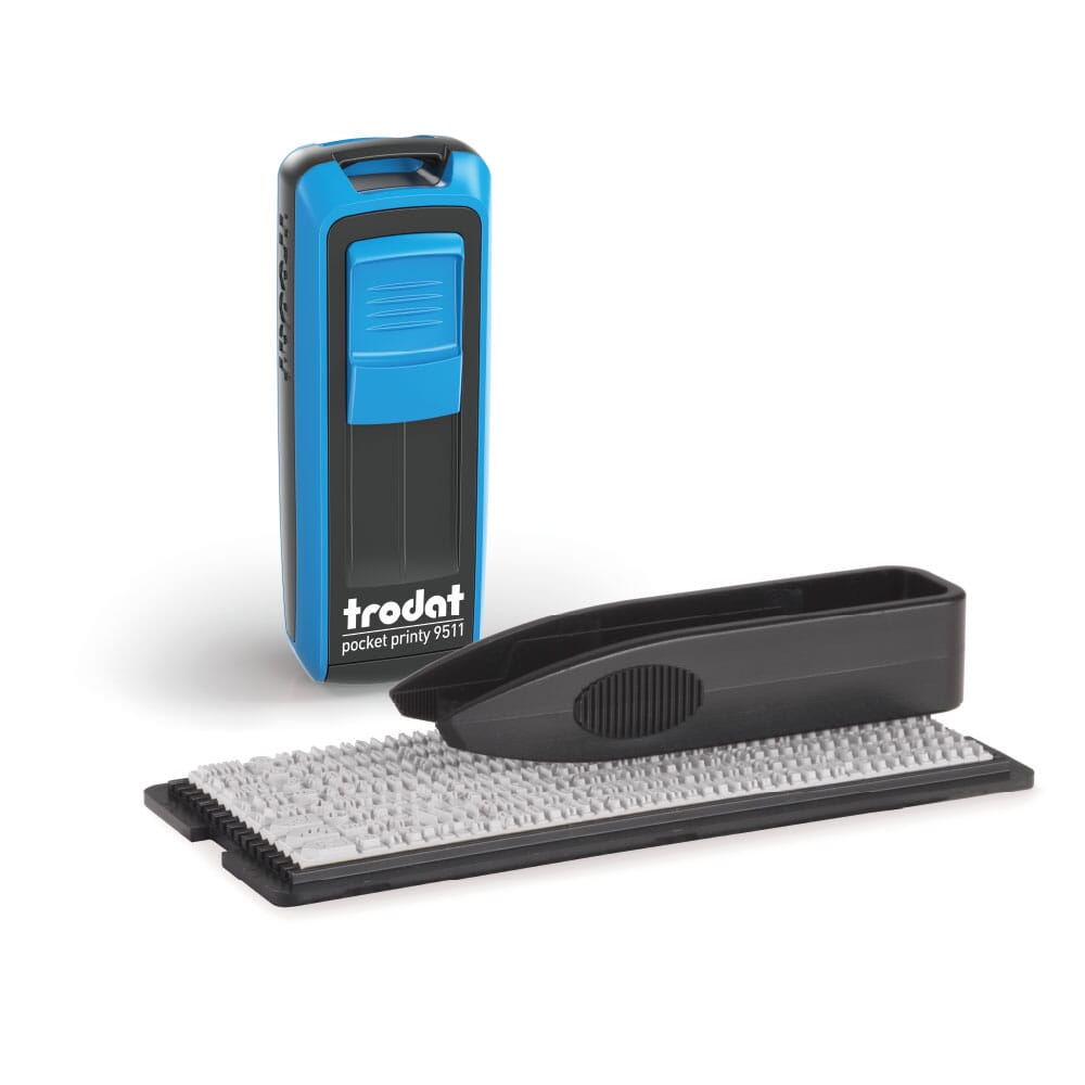 Trodat Pocket Printy 9511 Typomatic – DIY-Stempelset zum Selbersetzen