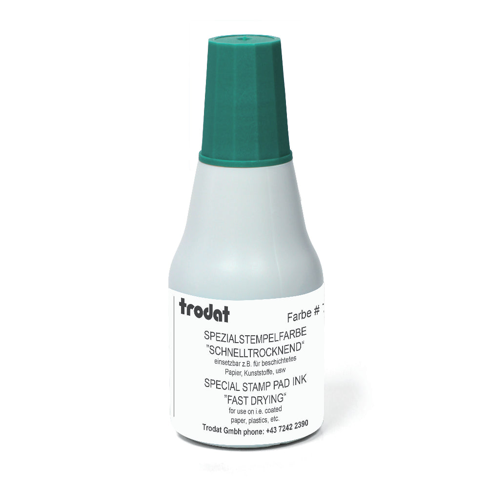 Trodat Stempelfarbe 7021 – 25 ml, Farbe Grün