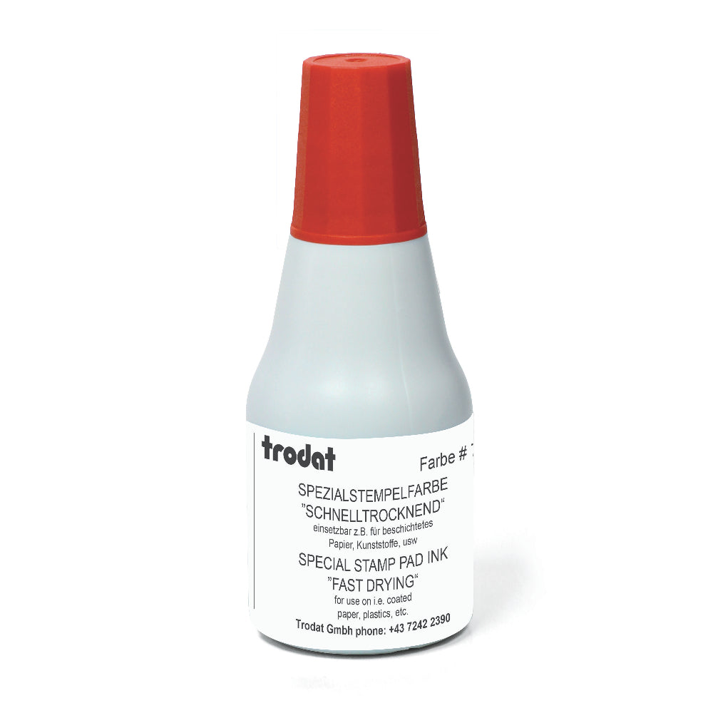Trodat Stempelfarbe 7021 – 25 ml, Farbe Rot