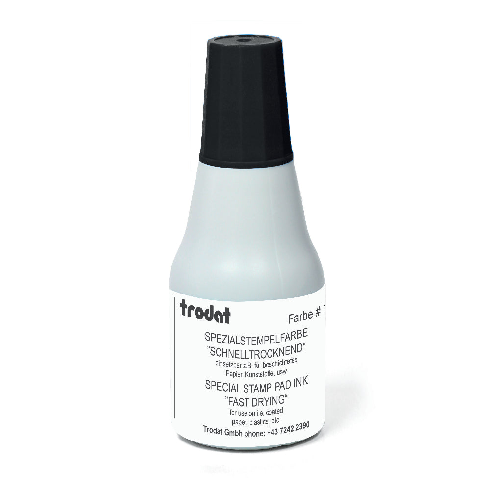 Trodat Stempelfarbe 7021 – 25 ml, Farbe Schwarz