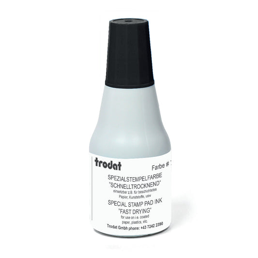 Trodat Stempelfarbe 7021 – 25 ml, Farbe Schwarz