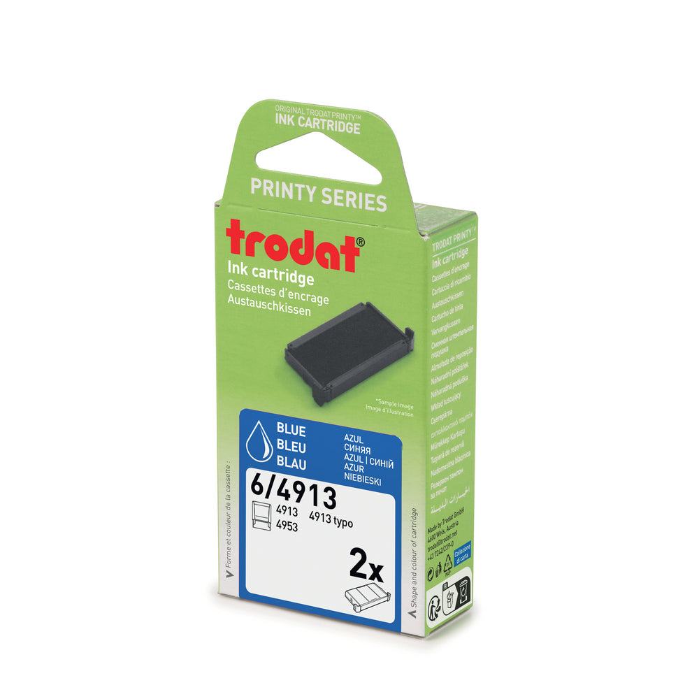 Trodat Ersatzkissen 4913blue – 2 Stück