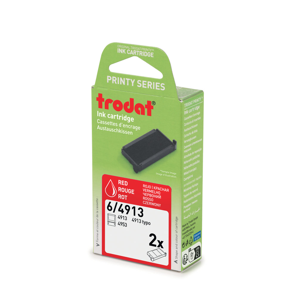 Trodat Ersatzkissen 4913red – 2 Stück