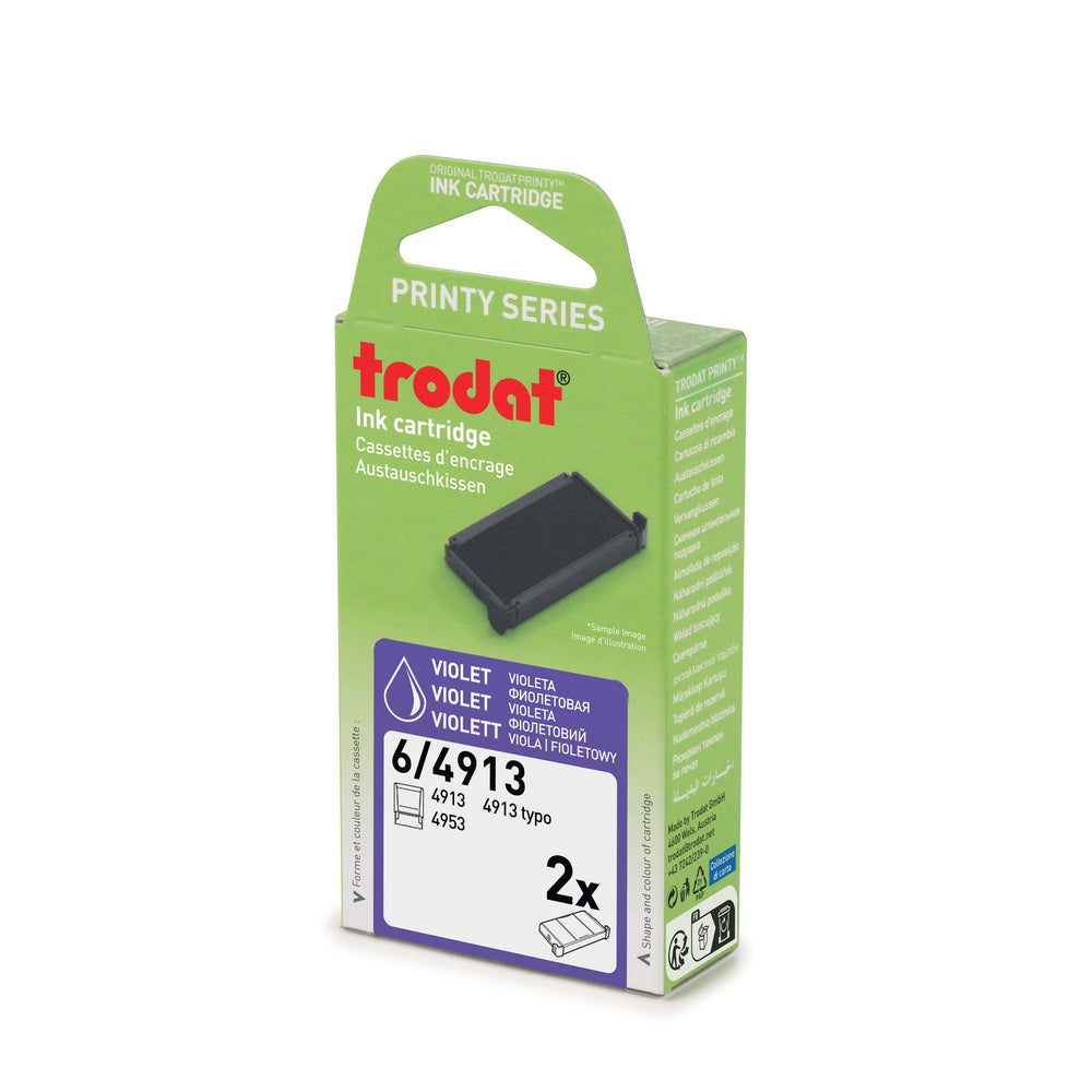 Trodat Ersatzkissen 4913violet – 2 Stück