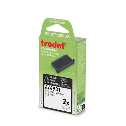 Trodat 6/4931 – 2 Ersatzkissen Schwarz
